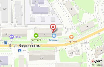 Банкомат Волго-Вятский банк Сбербанка России на улице Федосеенко на карте