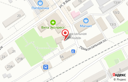 Продуктовый магазин Ирина на Привокзальной площади на карте