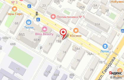 Офис продаж Билайн в Советском районе на карте