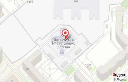 Детский сад №55 в Советском районе на карте