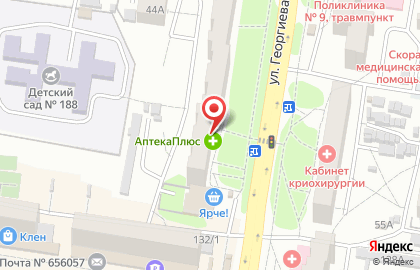 Аптека 22 плюс в Барнауле на карте