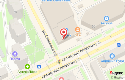Магазин Спортнация на Коммунистической улице на карте