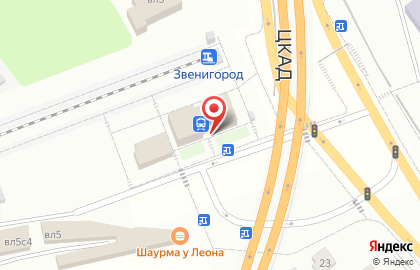 Железнодорожный вокзал Звенигород в Звенигороде на карте