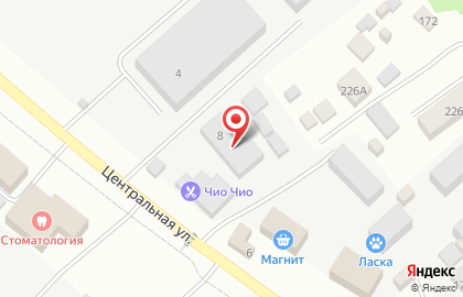 Артель на Центральной улице на карте