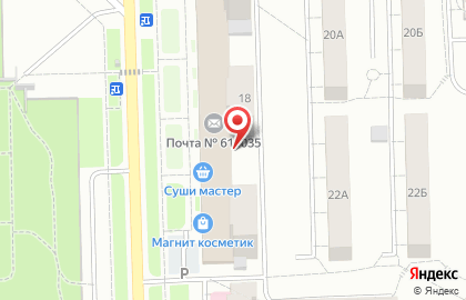 Трик на улице Сурикова на карте