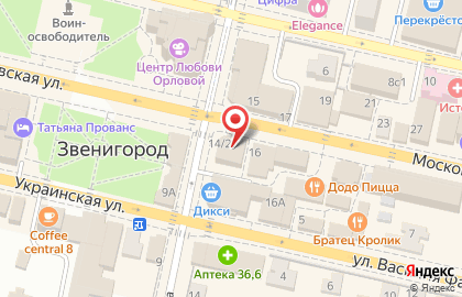 Салон сотовой связи МегаФон на Московской улице на карте