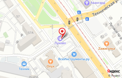 СТО Лукойл-Югнефтепродукт в Кировском районе на карте