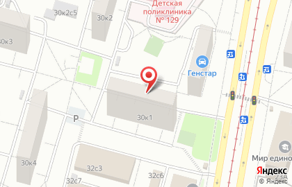Киоск по продаже фруктов и овощей, район Чертаново Центральное на Чертановской улице на карте