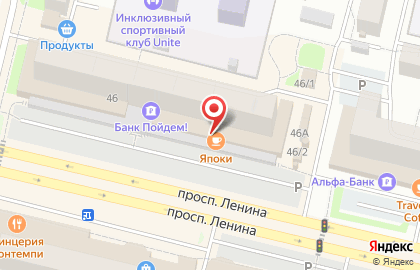 Служба доставки суши, роллов и пиццы Япоки на карте