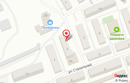 Участковый пункт полиции на улице Строителей на карте