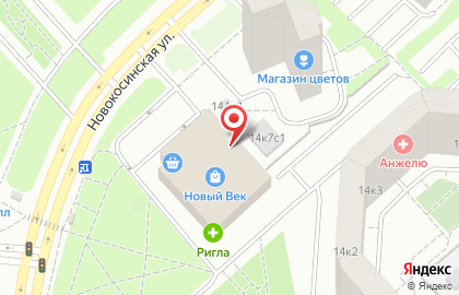 1С-Интерес на Новокосинской улице на карте