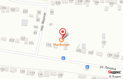 Кафе быстрого питания MacBurger на карте