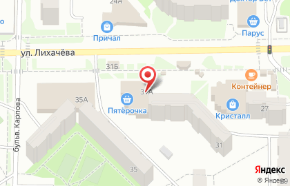 Магазин дверей Ильменские двери на улице Лихачёва на карте