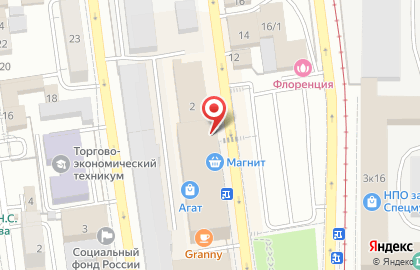 Супермаркет Магнит в Челябинске на карте
