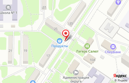 Продуктовый магазин Офелия на Ленинской улице на карте