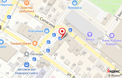 Оператор сотовой связи Tele2 на улице Сипягина на карте