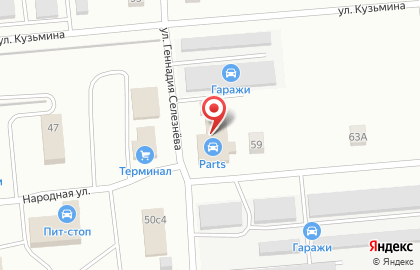 Автосервис и магазин автозапчастей СТО Parts на карте