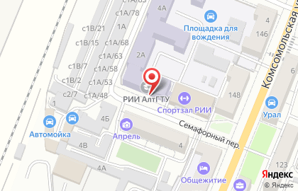 Филиал Рубцовский индустриальный институт Алтайского государственного технического университета им. И.И. Ползунова на карте