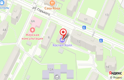 Пиццерия Додо Пицца на улице Горького в Пушкино на карте