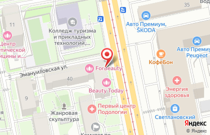 Ди-лайн на улице Энгельса на карте