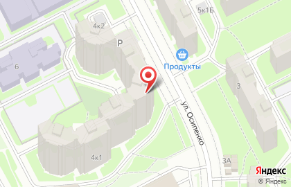 Участковый пункт полиции 13 отдел полиции, Управление МВД Красногвардейского района на улице Осипенко, 4 к 1 на карте