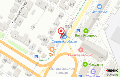Киоск по продаже фруктов и овощей в Воронеже на карте