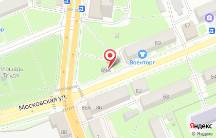 Бар на Московской на карте