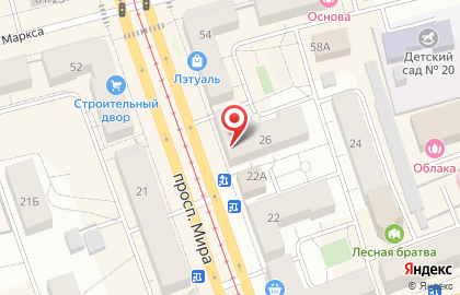Магазин тканей Мадонна в Екатеринбурге на карте