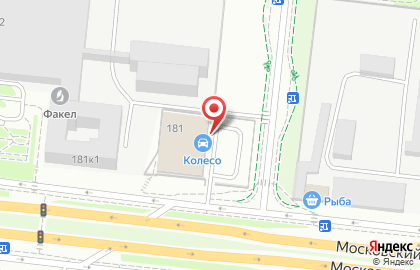 Шинный центр Колесо на Московском проспекте на карте