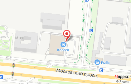 Шинный центр Колесо на Московском проспекте на карте