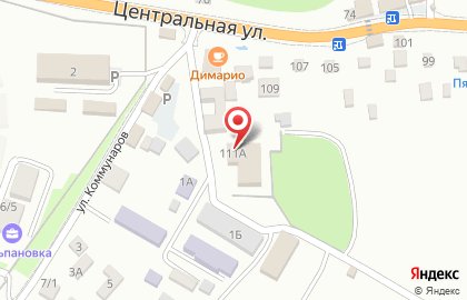 Пожарная часть №11 на Центральной улице на карте