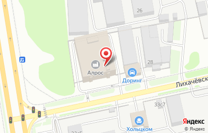 Алрос на карте