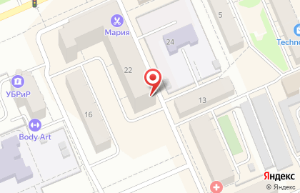 Магазин канцелярских товаров Канцлер на Театральной улице на карте