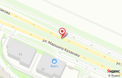 Автостоянка на ул. Маршала Казакова, 23 к2 на карте