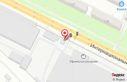 Банкомат СберБанк на Интернациональной улице, 129/3 на карте
