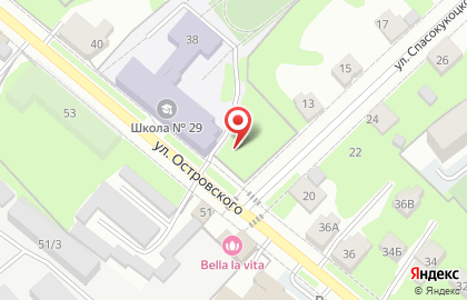 Бутерброд на улице Островского на карте
