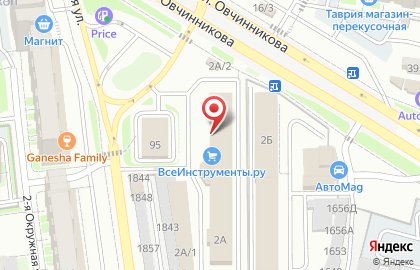Дом торговли на улице Газизуллина на карте