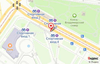 Станция Спортивная на карте