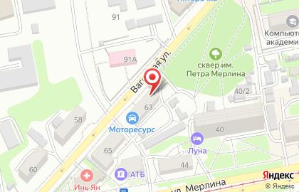 Магазин для садоводов Садовник на Вагонной улице на карте
