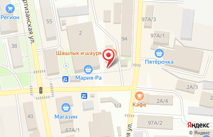 Магазин фастфудной продукции на улице Романова на карте