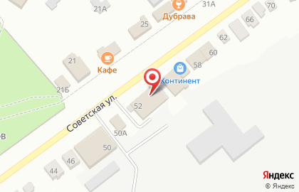 Супермаркет Магнит на Советской улице, 52 на карте
