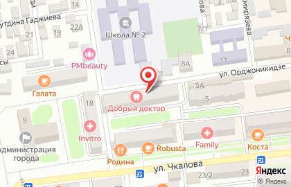 Стоматология Добрый Доктор на улице Орджоникидзе на карте