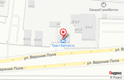 Компания Бетонный завод Титан на улице Верхние Поля на карте