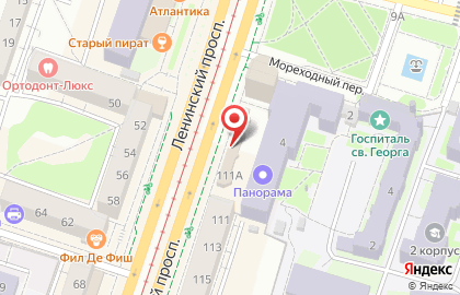 Магазин цветов в Калининграде на карте