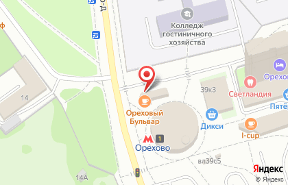 Экспресс-кофейня Coffee Moose в Северном Орехово-Борисово на карте