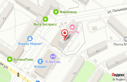 Кировский, сеть супермаркетов на карте