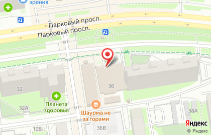 Супермаркет Монетка на Парковом проспекте на карте