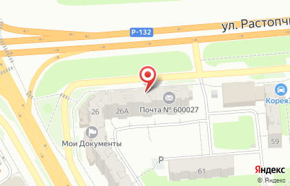 Почта России во Владимире на карте