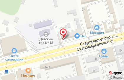 Фирма Анод на Старомарьевском шоссе на карте
