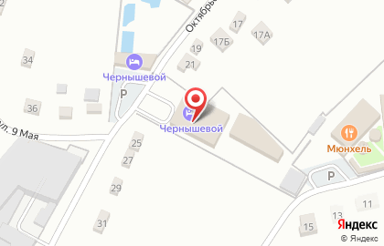 Ресторанно-гостиничный комплекс Чернышевой на Октябрьской улице на карте